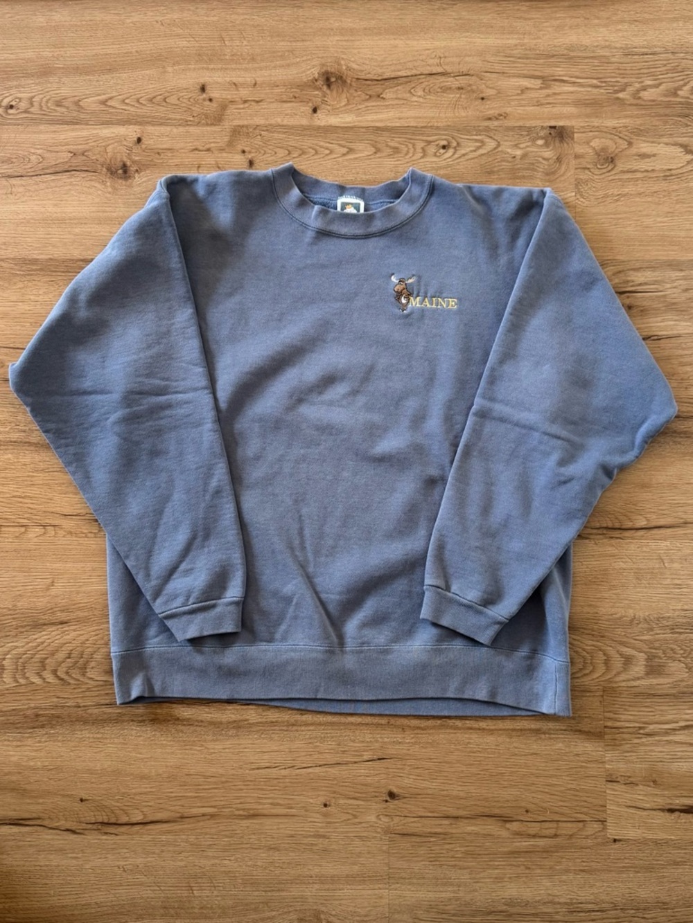 Vintage 90’s Maine Cotton Deluxe Moose Crewneck Sweater